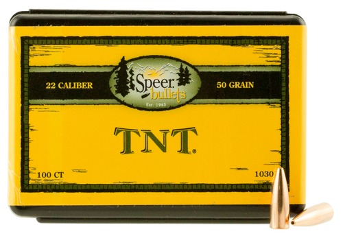 Speer Ammo Tnt, Speer 1030      Bull .224  50 HP Tnt          100