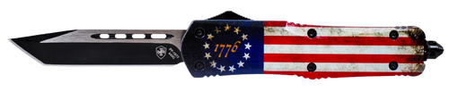 Templar Knife Betsy Ross Flag, Temp Lbrf231 Large Betsy Ross Flag Tanto Black