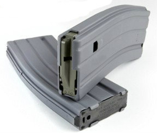 This is a 30 round aluminum AR-15 magazine .223 / 5.56 with an upgraded anti-tilt follower, manufactured by NHMTG.