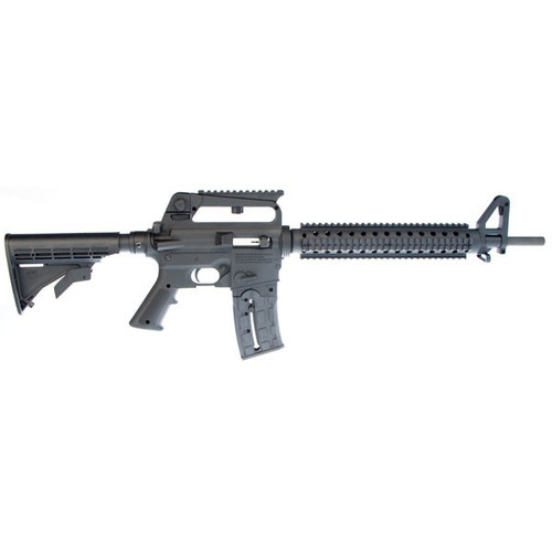 This is a Mossberg International Tactical 715T rifle chambered in .22 lr.