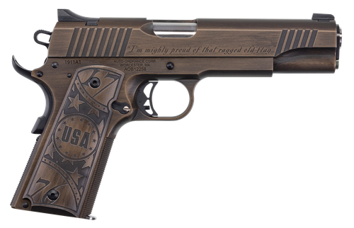 Auto Ordnance 1911-a1, Auto 1911tcac11n 1911  45 5in Old Glory Brntbrzblk