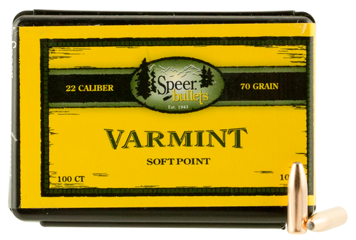 Speer Ammo Varmint, Speer 1053      Bull .224  70 Smsptz          100