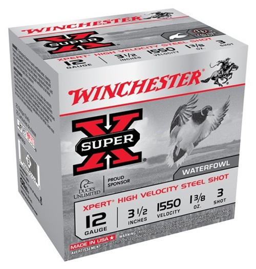 Win Ammo Xpert Steel 12ga. - 3.5" 1550fps. 1-3/8oz. #3 25pk