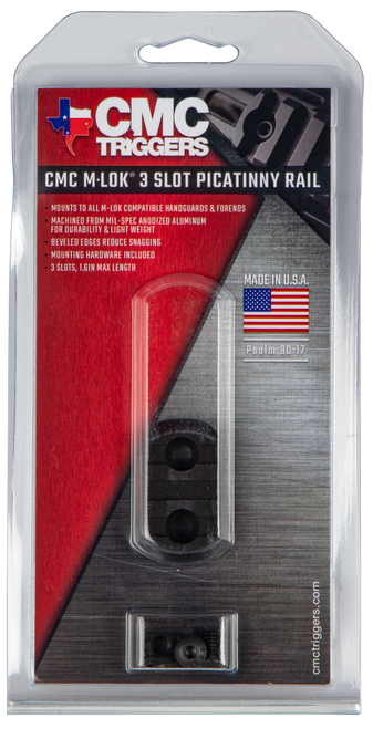 Cmc Triggers Picatinny Rail, Cmc 81721  Mlok 3 Slot Pic Rail