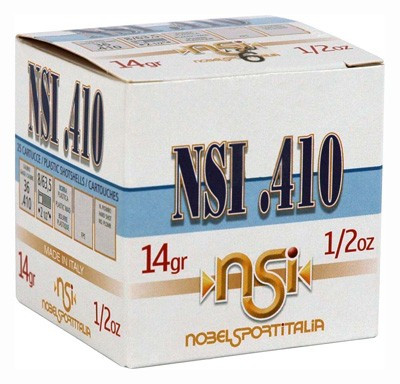 Nobelsport Ammo .410 2.5" - 1240fps. 1/2oz. #7.5 25-pack