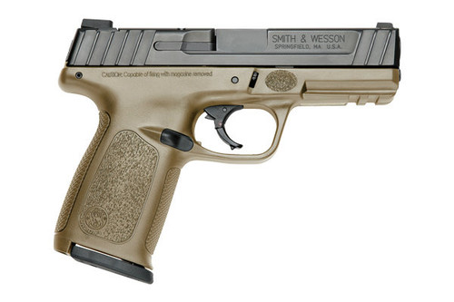 This is a Smith & Wesson SD40 VE 40 s&w, FDE, comes with (2) 14 round magazines.