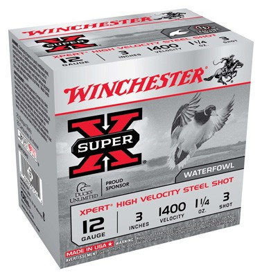 Win Ammo Xpert Steel 12ga. 3" - 1400fps. 1-1/4oz. #3 25-pack