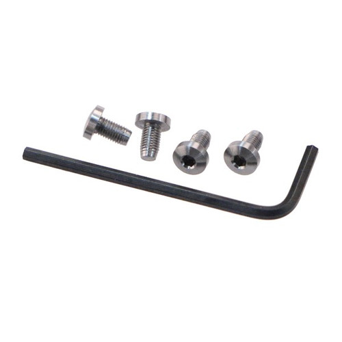 Set of (4) four Stainless Steel grip screws with hex heads and allen wrench