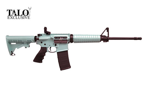 This is a Ruger AR-556 Rifle chambered in 5.56 NATO.