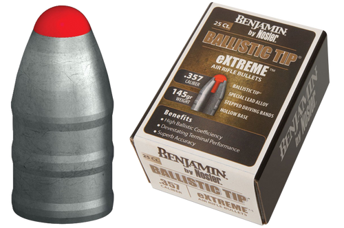 Benjamin .357 Caliber Pellets - 145 Grain Nosler Bt 25 Pack