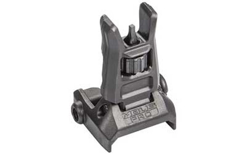 This is a MBUS Pro front flip up sight manufactured by Magpul