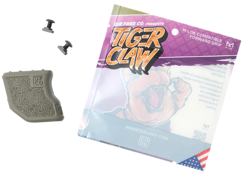 Die Free Co Tiger Claw Fore - Grip 10 Degree Odgreen M-LOK