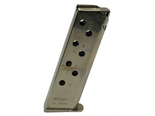This is a 8 round factory magazine for the Walther PPK/S .32.