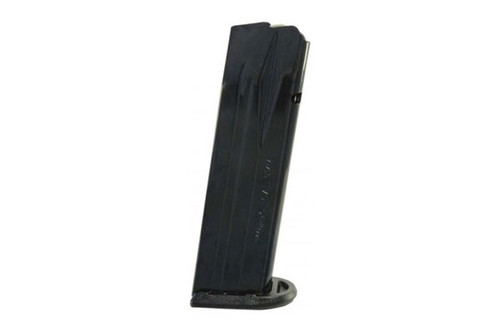 This is a Walther factory magazine for a P-99. Magazine hold 15 rounds of 9mm
