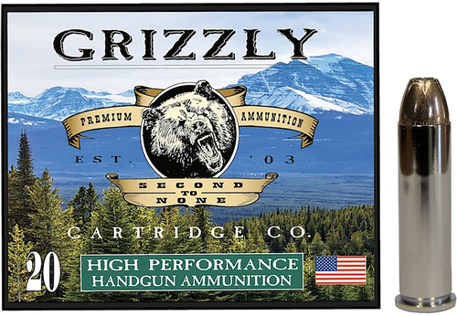 Grizzly Ammo GC357M9   357Mag 148gr Jacketed Hollow Point 20 Per Box/10 Case