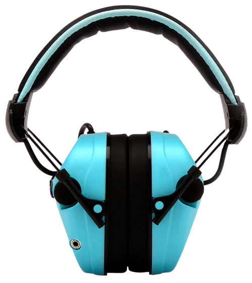 Pyramex VGPME26 Venture Gear Sentinel Muff Polymer 26 dB Over the Head Powder Blue/Black Adult 1 Pair