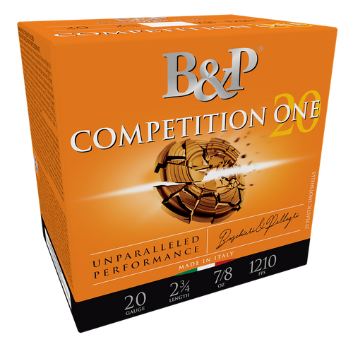 B&P 20B78CP8 Competition ONE 20Gauge 2.75" 7/8oz 8Shot 25 Per Box/10 Case