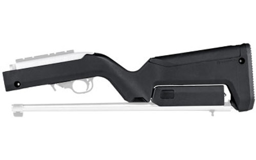 Magpul X-22 stock fits a any Ruger 10/22 takedown. Will fit either standard barrel or bull barrel