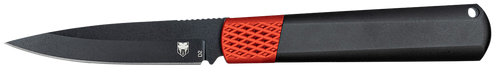 Cobratec Gideon Hidden Release - 3" Black/red Aluminum D2 Blade