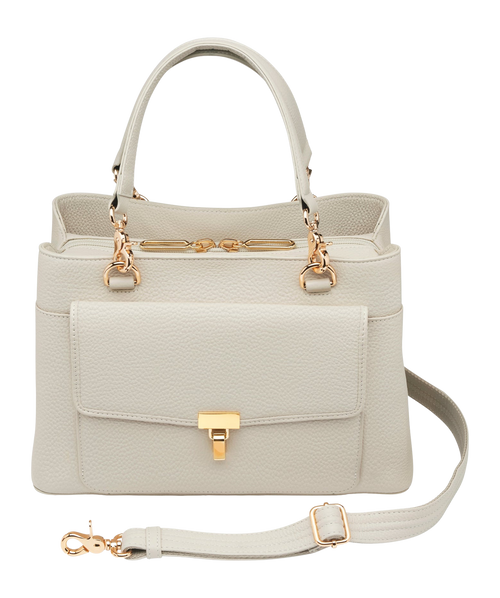GTM GTM-32/ PB BONE   LARGE SATCHEL CROSSBODY-COW