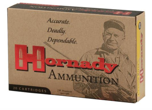 Hornady Custom .308 Win 150 Grain SST (Super Shock Tip), has 20 rounds per box, manufactured by Hornady.