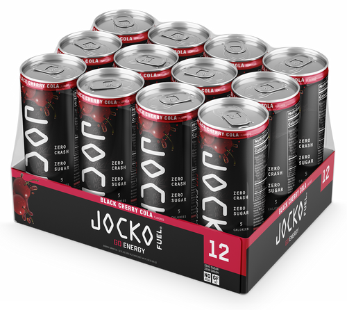 Jocko Fuel 29000 Black Cherry Vanilla Energy Drinks 12oz 12Pack