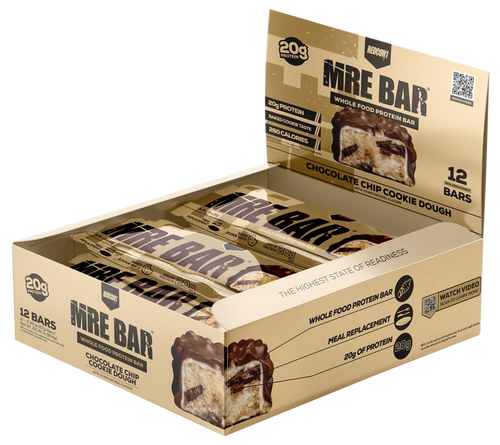 Redcon1 RC1MREBCCCD12 MRE Protein Bar Cookie Dough 12 Pack
