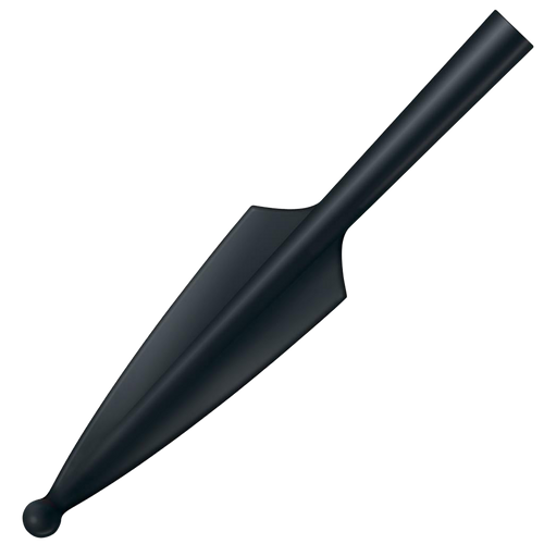 Cold Steel CS92R95 Spear Head Trainer 10.66" Fixed Plain Black Santoprene Blade 6.33" Black Santoprene Handle