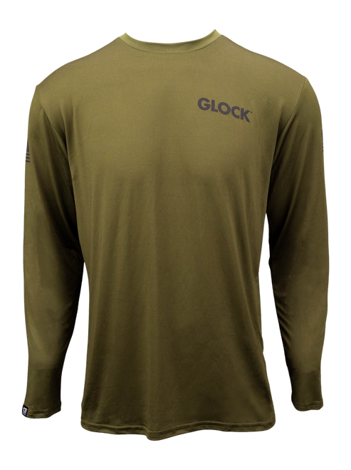 Glock Performance Long Sleeve - Shirt LG Military Green