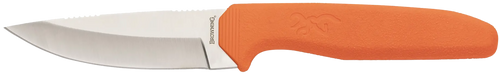 Browning 3220554 Sharp Ridge Skinner 3.50" Fixed Drop Point Plain 8Cr13MoV SS Blade, Orange Anti-Skid Rubber Handle