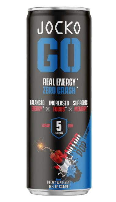 Jocko Fuel 29777 Nitro Pop Energy Drinks 12oz 12Pack