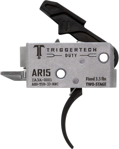 Triggertech Ar-15 Two Stage - Black Duty Curved 3.5lb