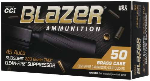 CCI 5230S Blazer  45ACP 230gr Total Metal Jacket 50/Box