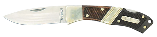 Old Timer 1181069 Mountain Beaver Jr.  2.50" Folding Drop Point Plain Mirror Polished 9Cr18MoV SS Blade, Ebony & Rosewood/Nickel Handle