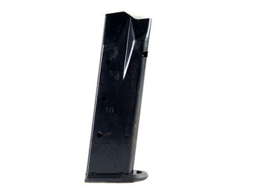 This is a 16 round factory magazine for the Smith & Wesson SW99 9mm. It will also fit the Walther P99 9mm. Bulk ordered, may have scuffs/sctracthes from shipping.