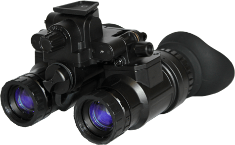 ATN NVGOPS3142G PS31-2  Night Vision Goggles Matte Black 1x18mm, Generation 2+ Green Phosphor, 58-60 Ip/mm Resolution