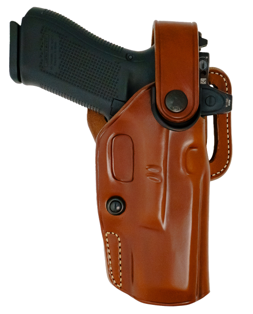 Galco APO226R APO Strongside/Crossdraw OWB Tan Steerhide Fits Glock 19 Gen 1-5 Belt Holster Mount Right Hand
