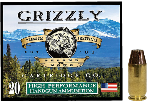 Grizzly Ammo GC45A+P8   45ACP+P 230gr Jacketed Hollow Point 20 Per Box/10 Case