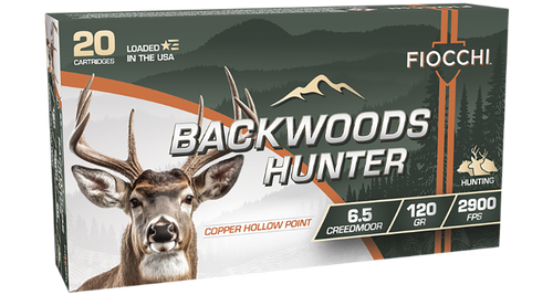 Fiocchi 65CMBHC Backwoods Hunter  6.5Creedmoor 120gr Copper Hollow Point 20 Per Box/10 Case