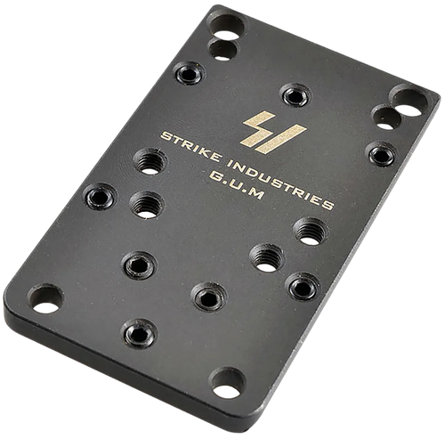 Strike Industries GLOCKGUMV2 Universal Optic Mount for Glock Version 2  Black Compatible w/Glock (Except 42/43/43X/48)