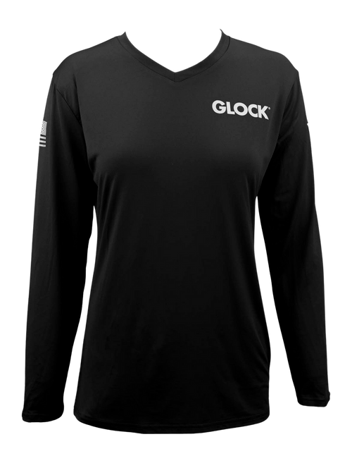 Glock Ladies Performance Long - Sleeve Shirt Med Black