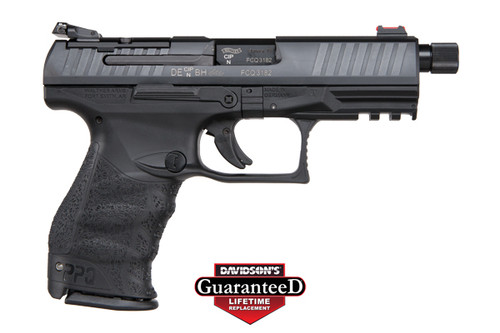 Walther PPQ Q4 TAC chambered in 9mm. Comes with a threaded barrel and includes two magazines; 3 (2) 17RD & (1) 15RD.