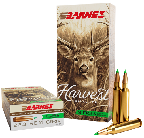 Barnes Harvest 223 Rem 69gr - Tipped Gameking 20rd 10bx/cs