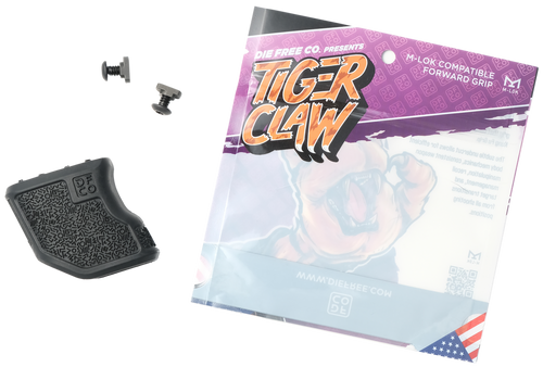 Die Free Co Tiger Claw Fore - Grip 10 Degree Black M-LOK