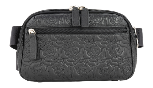 GTM GTM-117/RSE BLACK WAITSPACK CROSSBODY-LAMB