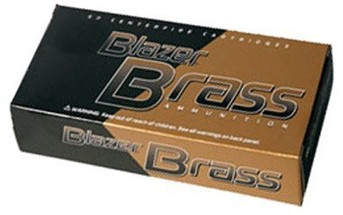 CCI Blazer Brass .38 Special 125 Grain FMJ, has 50 rounds per box, manufactured by CCI.