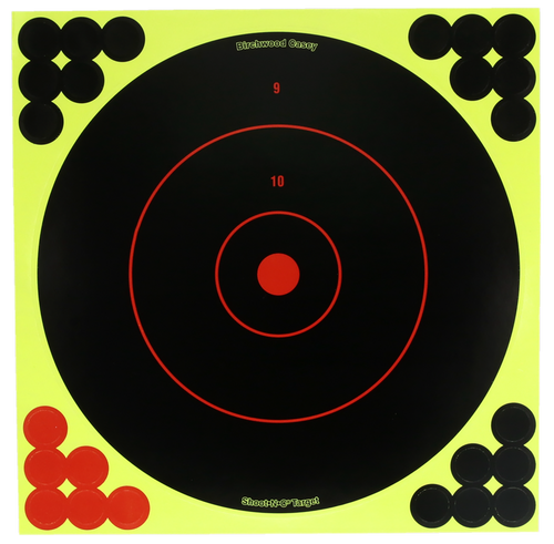 Birchwood Casey TDSNC812PK Target Dispenser  Adhesive Paper 8" Bullseye Includes Pasters 12 PK