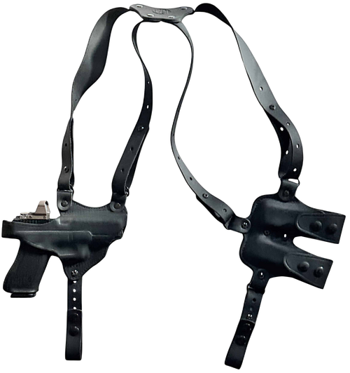 1791 Gunleather NSS2.4SBLHR  Optic Ready Shoulder Horizontal Black Fits Sig P320 Right Hand
