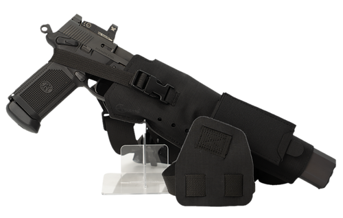 Cole-tac VWX101 Varmint Wrangler XL Pistol Holder Chest Black Right Hand
