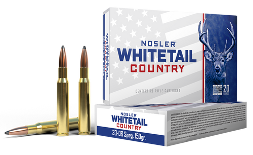 Nosler 40132 Whitetail Country  30-06Springfield 150gr 20 Per Box/10 Case